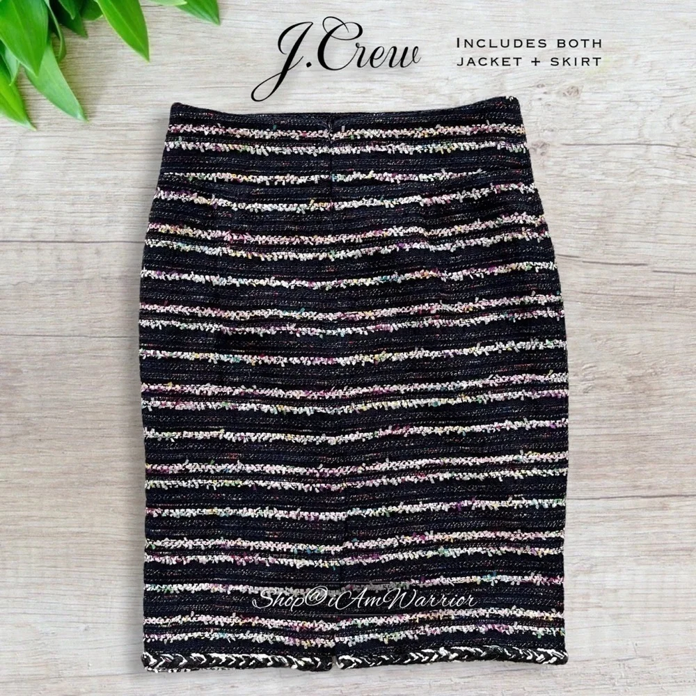 J.Crew NWT confetti tweed lady jacket + pencil skirt *shop@iamwarrior
